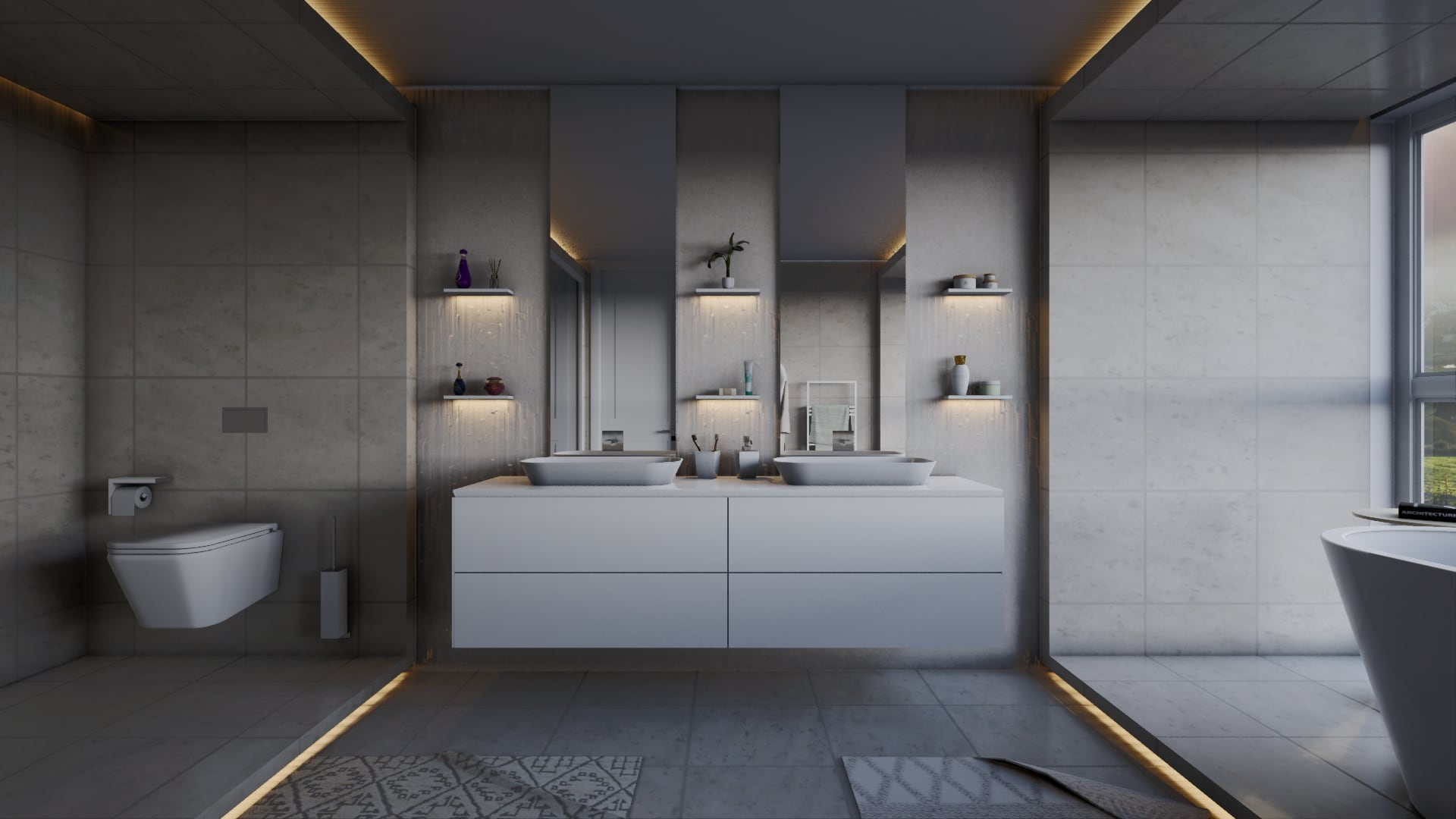 Luxury Bathroom in Architectural Visualization - UE Marketplace